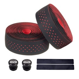 PLATTBK Bike Handlebar Tape Breathable Non-Slip Road Bike Bar Tapes Shock-Absorbent Bicycle Handlebar Tape,Red