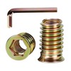 40 PCS 1/4-20 x 20mm Threaded Inserts for Wood Professional