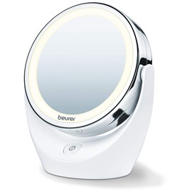 Beurer 5x Magnifying Double-Sided Cosmetic Vanity Makeup Mirror Illuminated | LED Lights | 360° Degree Swivel Rotation| Cordless | BS49