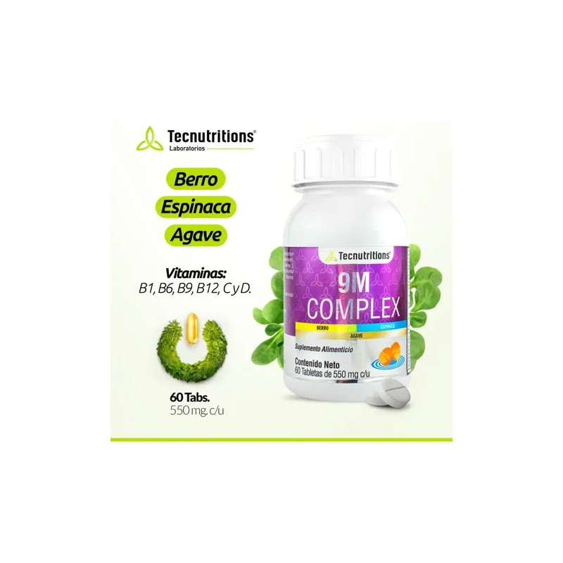 Suplemento Ácido Fólico 9m Complex Tecnu® Embarazo Lactancia Sabor Sin