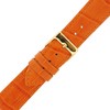Tech Swiss TSA225-16G Watch Band Orange Genuine Leather Crocodile Grain