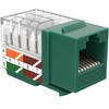 SATMAXIMUM 10 Pack Cat6 Keystone Ethernet Wall Jacks RJ45 Punch