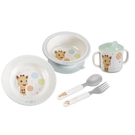 Sophie la Girafe Melamine Mealset in Gift Box Balloons Version