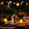Jyoiat Outdoor Solar Lights Hanging Lanterns - 2 Pack Solar