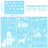 Nepfaivy Christmas Window Stickers Reusable 202Pcs - Double Sided Xmas