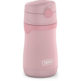 THERMOS BABY 10 ounce Stainless Steel Vacuum Insulated Straw Bottle, Rose