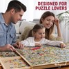 1000 Piece Wooden Jigsaw Puzzle Table - 4 Drawers, Rotating