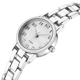 IBSO Women Watches Ladies Quartz Wristwatches Waterproof Bracelet Watch Relogio Feminino (0015 Silver)