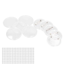 100sets Blank Badge Making Badge Making Kit For Kids, Craft Badges Kit Make Your Own Badges Button 25mm Clear Button Pin Badges Kit For DIY Craft Activity Decoration Kids Party