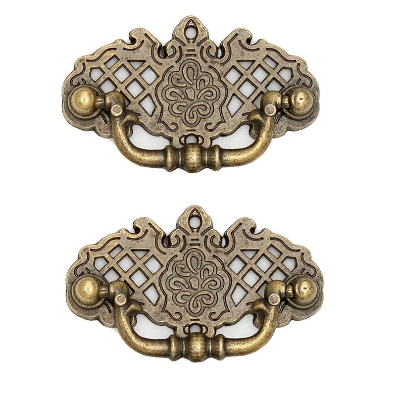 WANLIAN Handles Vintage Antique Bronze Cabinet Retro Knobs Handle (1)