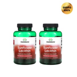1+1 Swanson Sunflower Lecithin 1 200mg softgel 90 tablets, 2 units / 1+1 스완슨 해바라기 레시틴 1 200mg 소프트젤 90정, 2개
