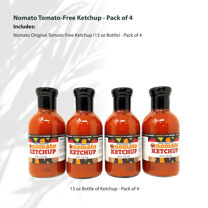 Nomato - 4 Pack of Original Tomato Free Ketchup Sauce
