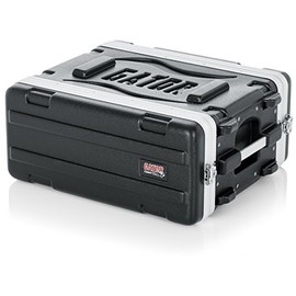 Gator Cases Lightweight Molded 4U Rack Case with Heavy Duty Latches; Shallow 14.25" depth, 4U (GR-4S)