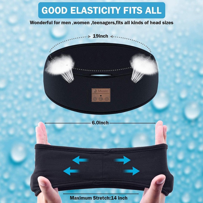 Breathable Sleep Headphone Wireless Sports Music Headband Headphone With Bluetooth