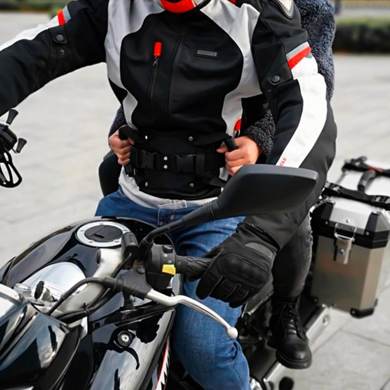 Tiardey Motorcycle Pillion Grab Handles Snowmobile Rear Seat Puller Anti-slip