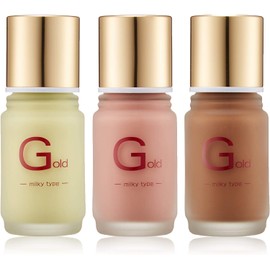 [zyupon] Jupon Gold Foundation Basic Colors Set of 3 Yellow, Green, Pink, Natural