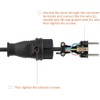 Protective contact plug, 3 x earthing contact plugs and 1