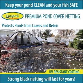 EasyPro NR201 20′ X 100′ Boxed Premium Pond Cover Netting | 3/4“ Polyethylene Woven Netting