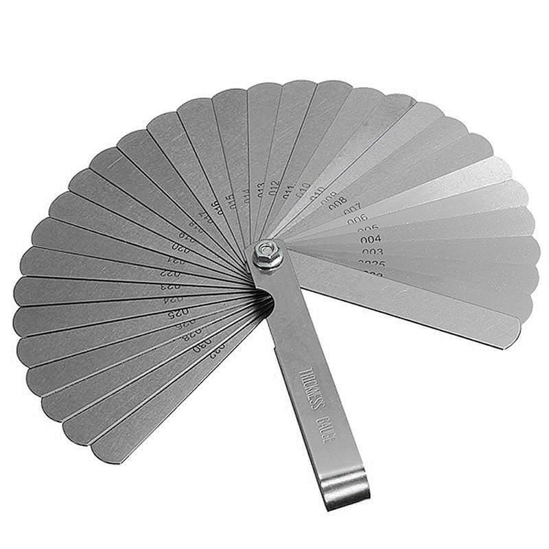 32 Piece Blade Feeler Gauge Spark Plug Spacer Fire Door