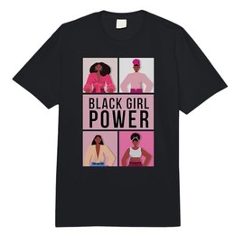 Black Girl Power Afro-American Woman Pride Design Comfort Colors Adult Heavyweight T-Shirt