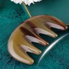 Chiorgone Natural Horn Gua Sha Comb – Handmade Anti-Static Scalp