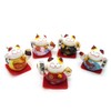 Starlet24 Set of 5 Chinese Lucky Cats Ceramic Decorative Lucky
