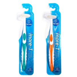 Individually Wrapped Soft Bristle Flossing Whitening Manual Toothbrush -Gum Recession, Braces, Special Needs, Autism, Adaptive, Adult, Women, Men, Kids, Dog, Orange, Green, Pink, Blue, Yellow, Purple