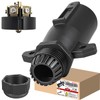 CXTM 7 Pin Trailer Plug with Waterproof Seal, Trailer Side