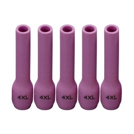 RIVERWELD TIG Alumina Nozzles Ceramic Cups Long 796F75 4XL# 1/4" 6.5mm Orifice Fit DB SR WP 9 20 25 TIG Welding Torch Pack of 5
