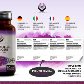 EN Lactobacillus Rhamnosus | 90 High Strength Rhamnosus Probiotic Capsules - 10 Billion CFU L-Rhamnosus Probiotics per Serving | Non-GMO, Gluten, Dairy & Allergen Free | Made in The UK