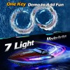 Jogpun RC Boat 30KMH with 7Light Modes,Remote Control Electric Fast