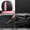 AOOG Leather Car Seat Covers 2 PCS Front, Breathable Faux