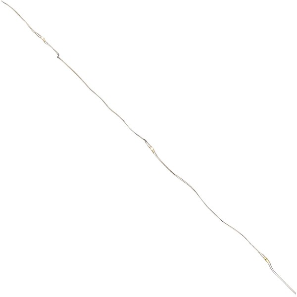 Gerson 38624-60 Light 20' Silver Wire Warm White Battery Operated