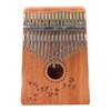 17 Keys Thumb Piano Portable Kalimba Hollow Board Mahogany Wood