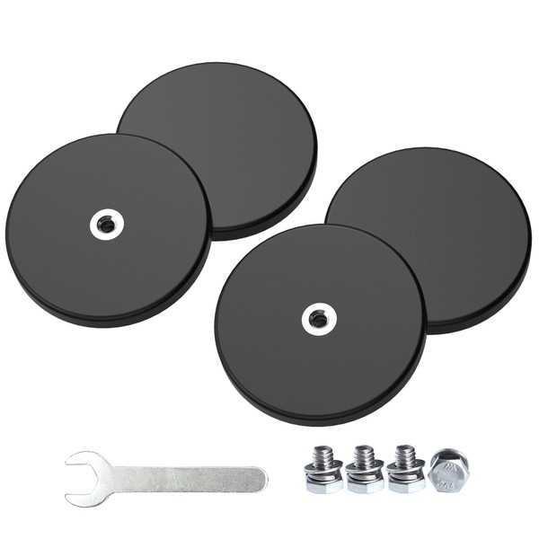 Magnetpro Magnetpro 4 Pieces Strong Rubber Coated Mounting Magnets Anti-Scratch