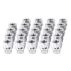 12x1.5 Chrome Extended Thread Lug Nut, 24PCS M12x1.5 ET Open