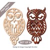 Owl Trivet and Ornament Scroll Saw Pattern