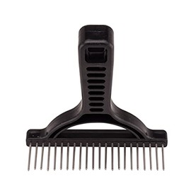 The Untangler Grooming Rakes with silky smooth rotating teeth to easily collect loose hair
