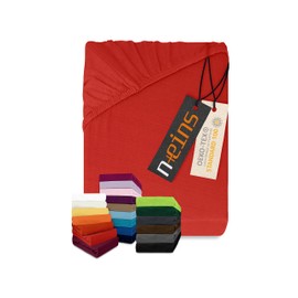 Classic Jersey Fitted Sheet Available In 34 Colours and 6 Sizes – 100% Cotton, 200 x 220 cm