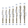 Four-Flute Sawtooth Eccentric Drill Bit, High-Strength Serrated Drill Bit 1/4