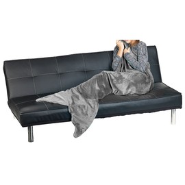 Wilson Gabor Fin Blanket: Soft Mermaid Blanket with Fin for Adults, 180 x 70 cm, Grey (Slip-On Blanket for Adults, Mermaid Blanket, Christmas Kids)