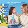 Kids Water Bottle, 2-Pack 16oz Kids Water Bottle with Stickers