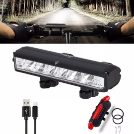 Mexgogo Kit De Luces Delanteras Y Traseras Para Bicicleta 6 Led Ipx5