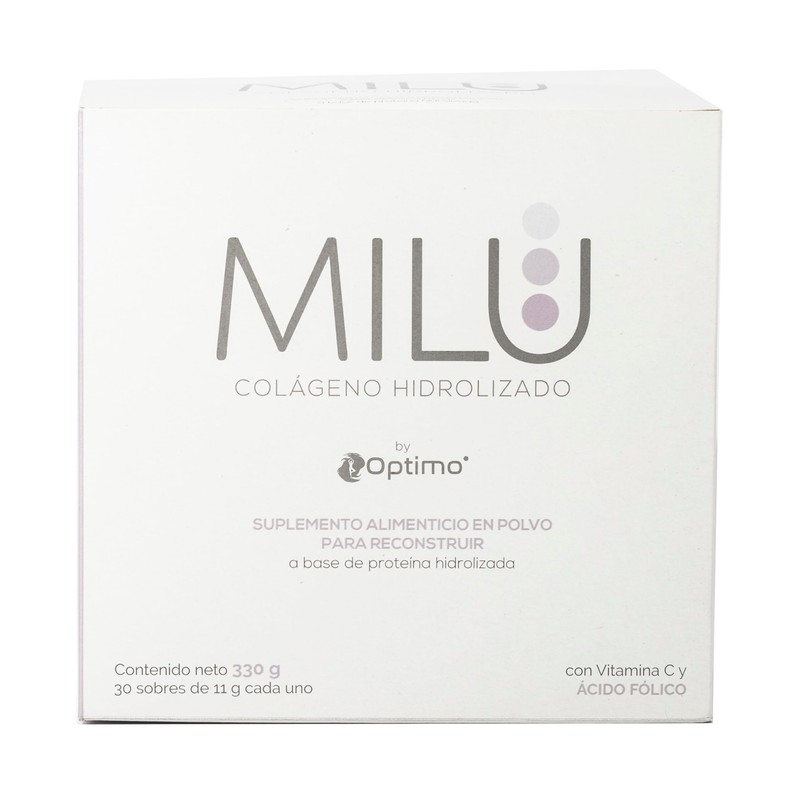 MILU | Colageno Hidrolizado puro con Acido Folico + Vitamina