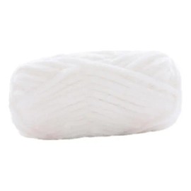 Hilo Grueso, Hilo Voluminoso Para Crochet, 80 M, Hilo Blanco