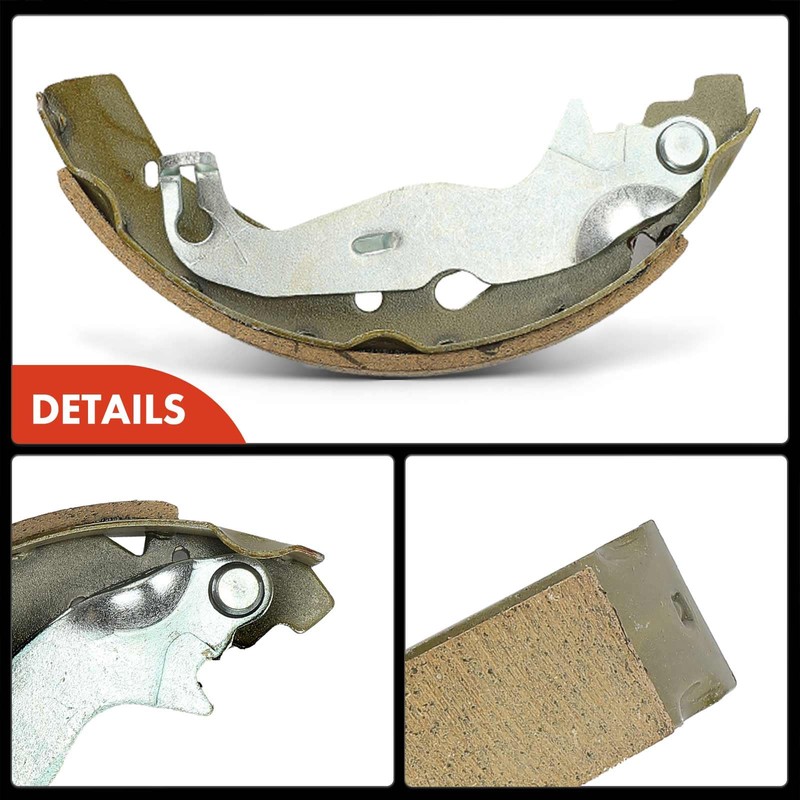 A-Premium Rear Brake Shoes Set Compatible with Toyota Yaris 2019-2020,