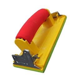 Tooloflife Aluminum Alloy Manual Handle Sander Sandpaper Holder, Soft Grip, Secure Clips, Extra Soft Sponge, Ideal for Drywall, Wood, Metal