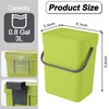 0.8 Gallon/3L Compost Bin Kitchen, Bring 5 Rolls (100) of