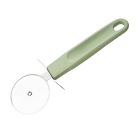 Fackelmann Ecolution Pizza Cutter - Pizza Roller Made of Stainless Steel, Wood Fibres and Organic Plastic - 20 cm x 7.5 cm Pizza Wheel in Mint Green