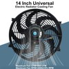 14" inch Slim Fan Push Pull Electric Radiator Cooling Fans